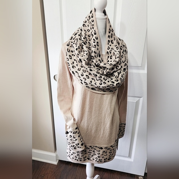 CHEETAH PRINT WOMENS BLOUSE SWEATER SIZE M - Picture 4 of 11